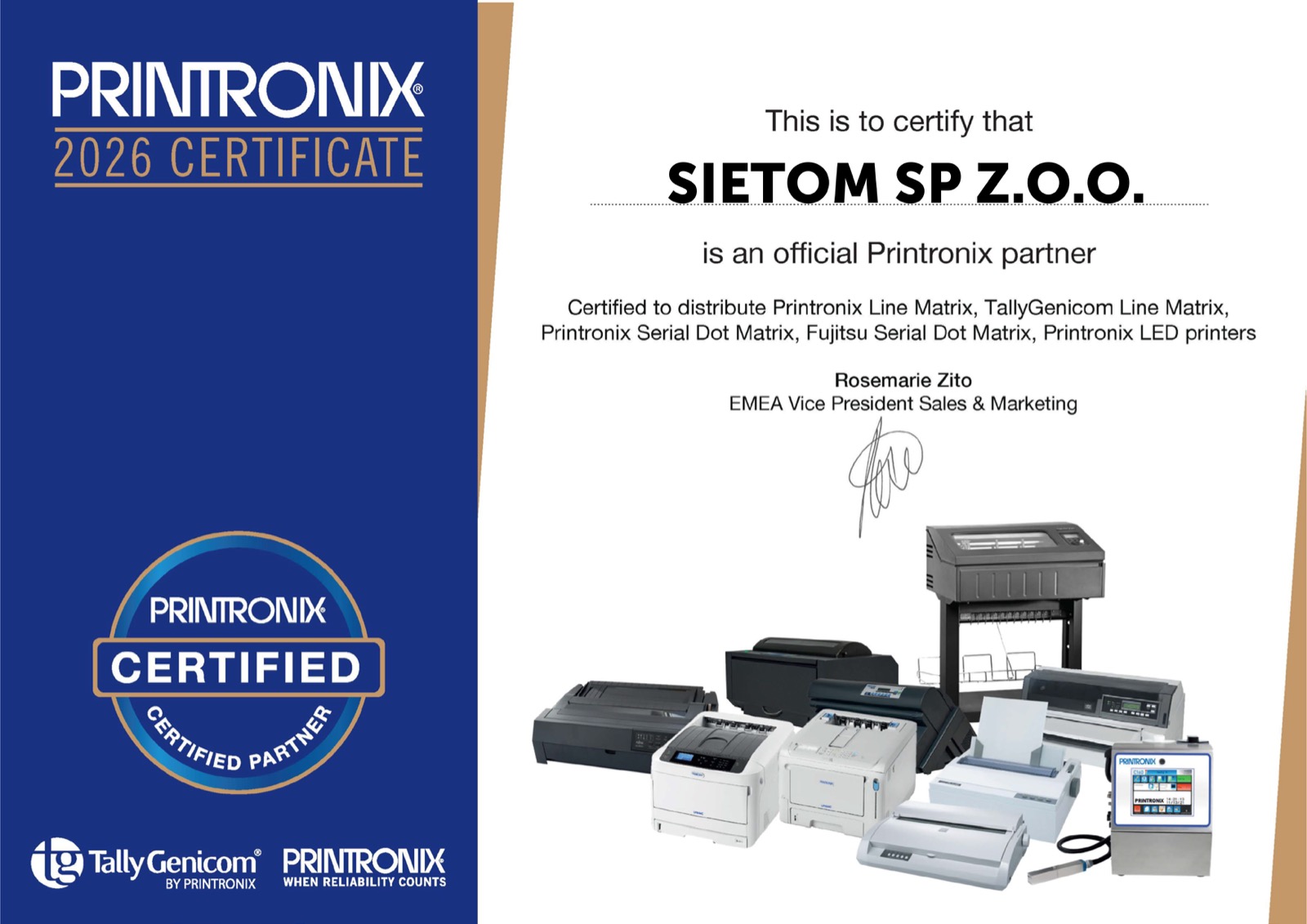 Printronix Certified 2026